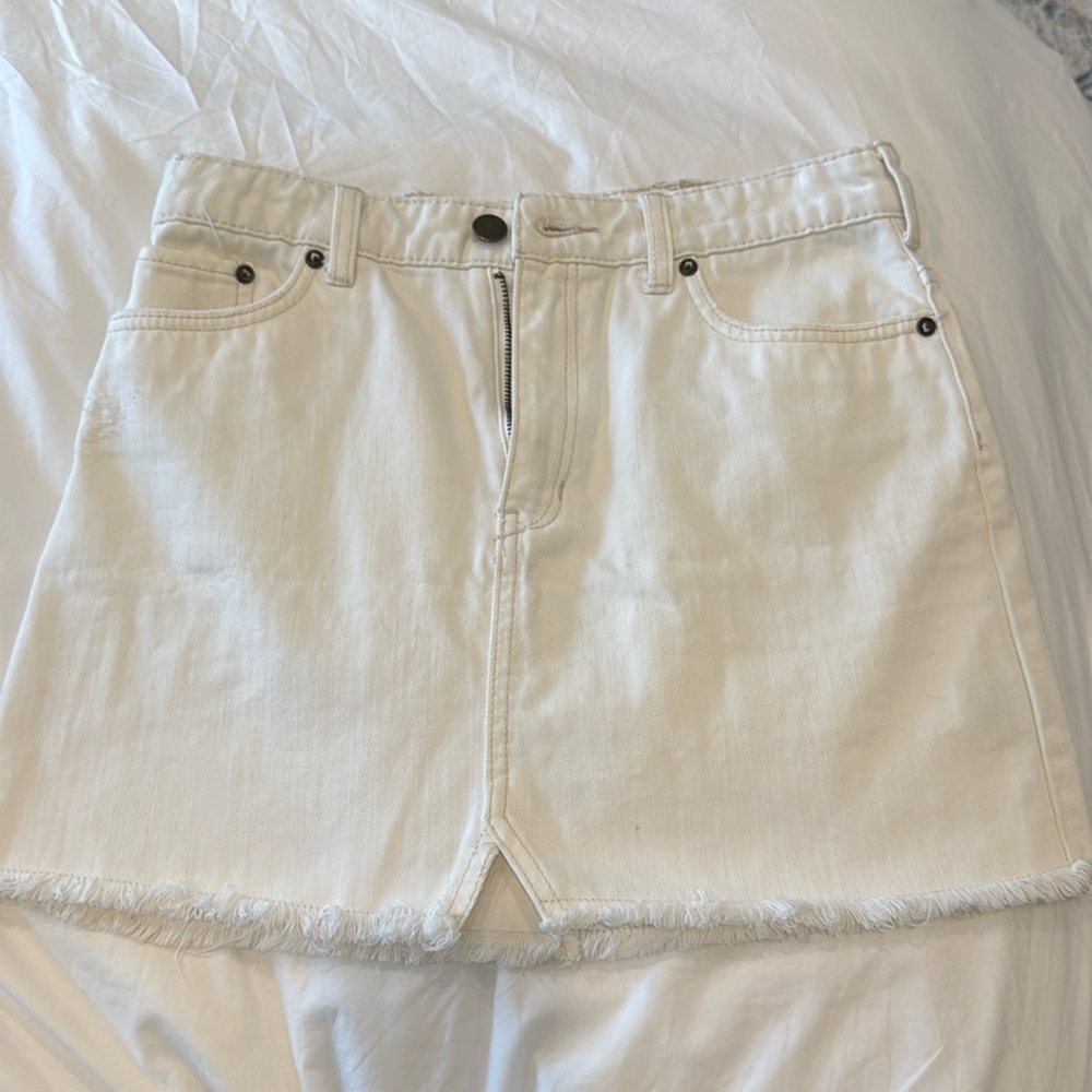 Free People Jean Skirt